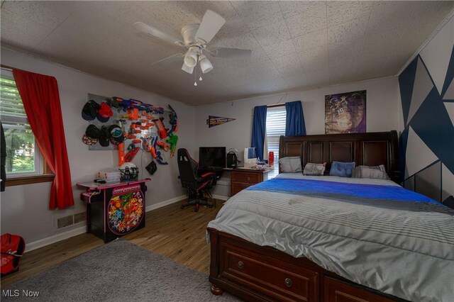 1819 49th St NW, Canton, OH 44709 - bedroom featuring wood finished floors and ceiling fan