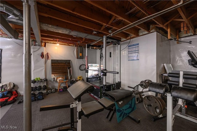 1819 49th St NW, Canton, OH 44709 - exercise room featuring electric panel