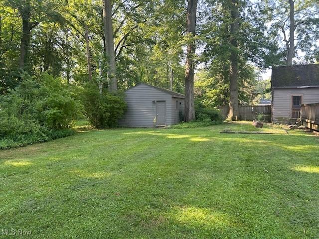 175 Curtis Dr, Avon Lake, OH 44012 - view of yard featuring a shed