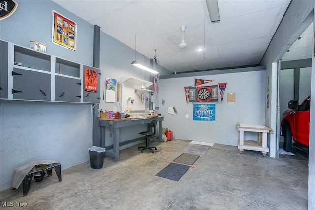 8298 Walter St NW, Massillon, OH 44646 - misc room with a workshop area and concrete floors