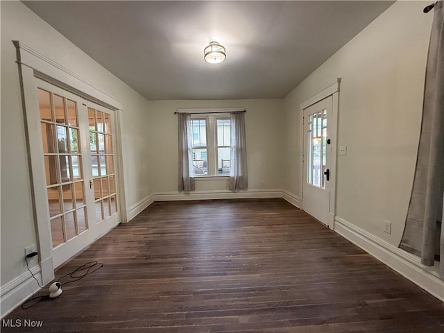 2000 16th St, Parkersburg, WV 26101 - unfurnished room with dark wood-style floors and baseboards