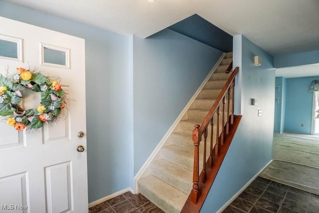 3888 Lake Run Blvd, Stow, OH 44224 - staircase featuring baseboards