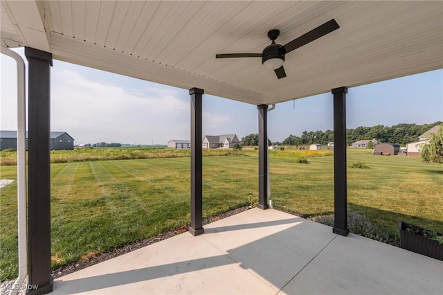 3508 Boos Rd, Huron, OH 44839 - view of patio with a ceiling fan