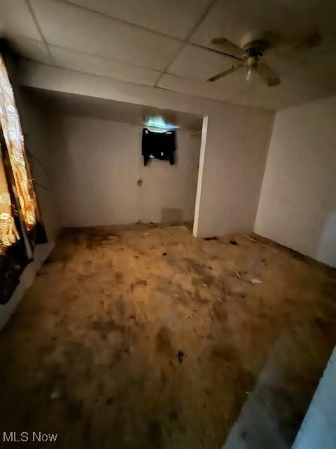 3454 Fulton Rd, Cleveland, OH 44109 - finished below grade area with a paneled ceiling