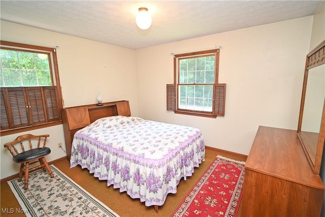 5735 Herbert Rd, Canfield, OH 44406 - bedroom featuring multiple windows and a textured ceiling