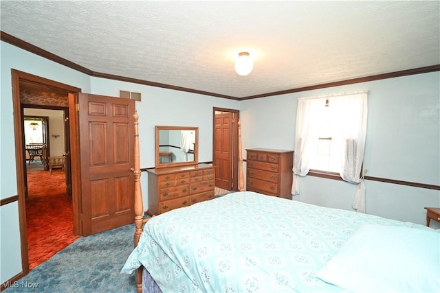 5735 Herbert Rd, Canfield, OH 44406 - bedroom with carpet flooring and a textured ceiling
