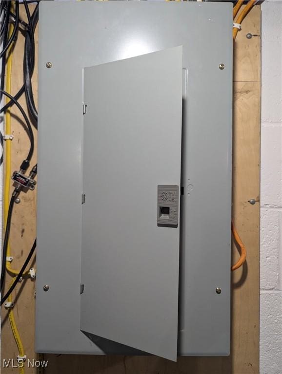 218 Vine St, Coshocton, OH 43812 - utility room with electric panel