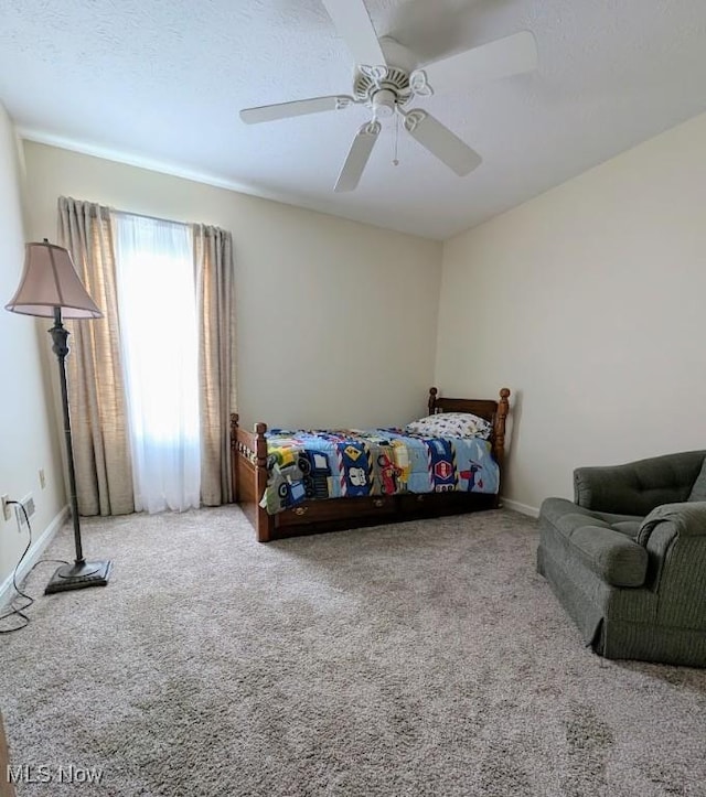 209 Potters Cir, Girard, OH 44420 - carpeted bedroom with a ceiling fan and baseboards