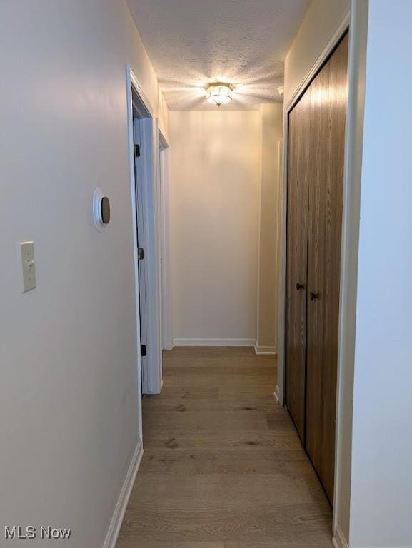 209 Potters Cir, Girard, OH 44420 - hall with light wood-style flooring and a textured ceiling
