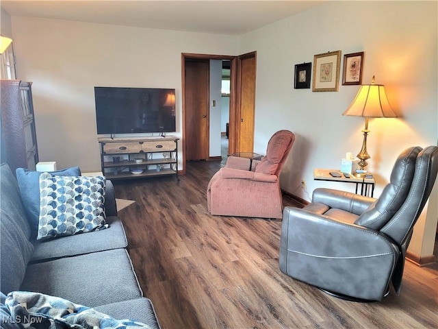 6412 Lieb Dr, New Franklin, OH 44216 - living room with wood finished floors
