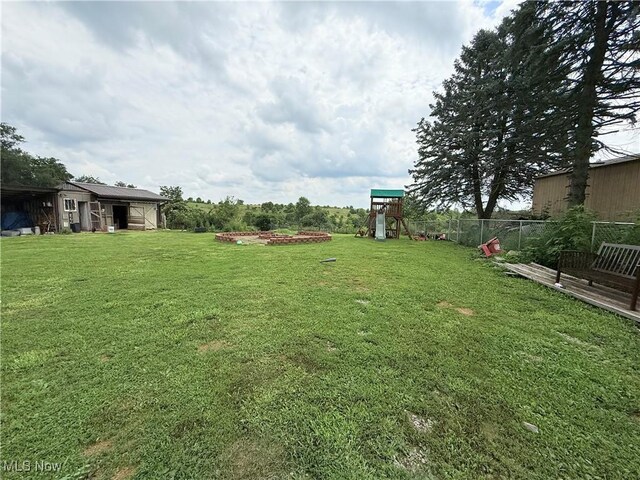 430 County Road 47, Toronto, OH 43964 - view of yard with a playground