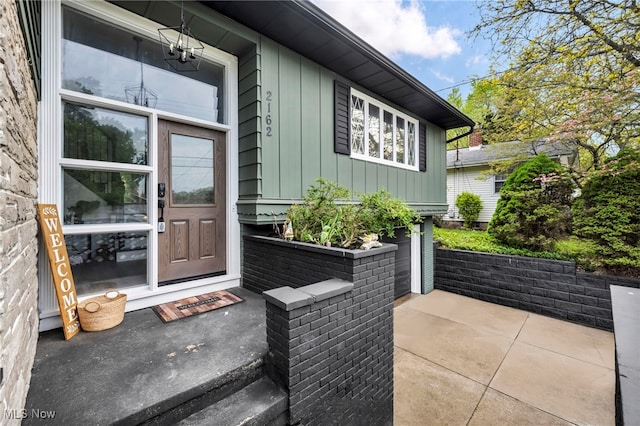 2162 Daniels Ave, Akron, OH 44312 - entrance to property featuring board and batten siding