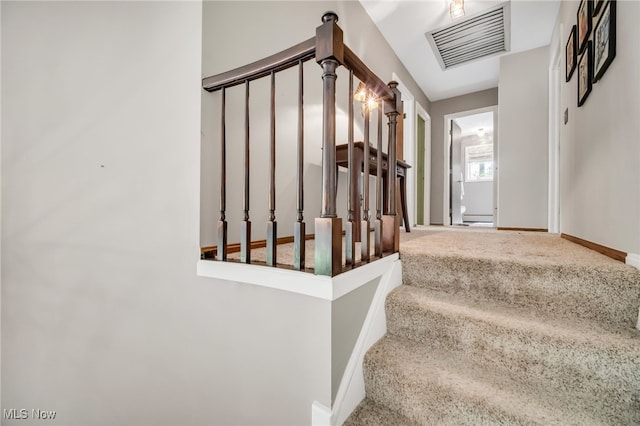 5108 Great Oaks Pkwy, Independence, OH 44131 - stairway with carpet floors and baseboards