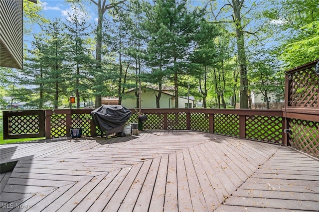 5108 Great Oaks Pkwy, Independence, OH 44131 - wooden terrace featuring a grill