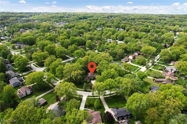 5108 Great Oaks Pkwy, Independence, OH 44131 - aerial perspective of suburban area with a forest