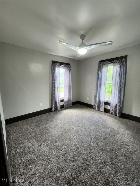 600 Orchard Ave, Cambridge, OH 43725 - carpeted spare room with healthy amount of natural light and a ceiling fan