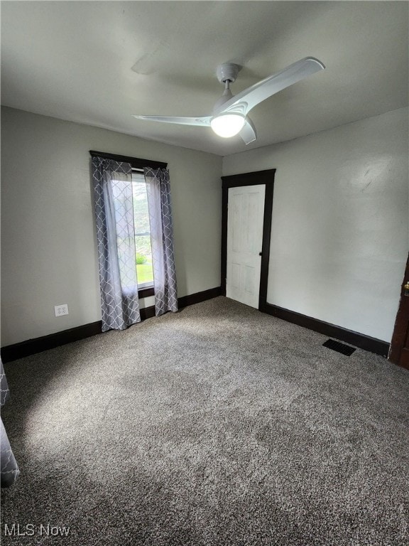 600 Orchard Ave, Cambridge, OH 43725 - unfurnished room with carpet flooring and a ceiling fan