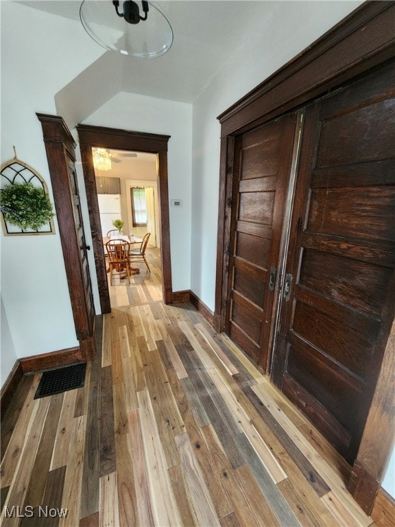 600 Orchard Ave, Cambridge, OH 43725 - hallway featuring hardwood / wood-style floors and baseboards