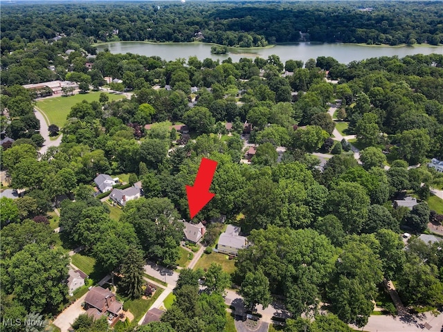 2925 Millboro Rd, Silver Lake, OH 44224 - view of property location featuring a nearby body of water and a heavily wooded area