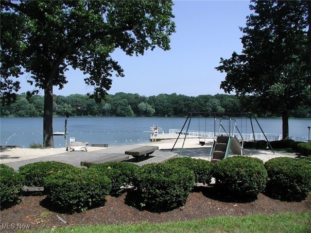 2925 Millboro Rd, Silver Lake, OH 44224 - water view with a boat dock and a forest