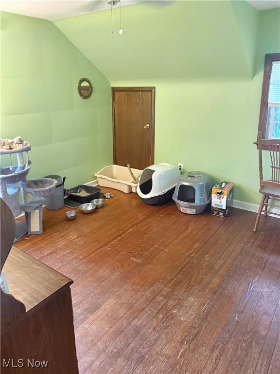 107 Harmon Ave, Weirton, WV 26062 - bonus room featuring wood-type flooring and vaulted ceiling