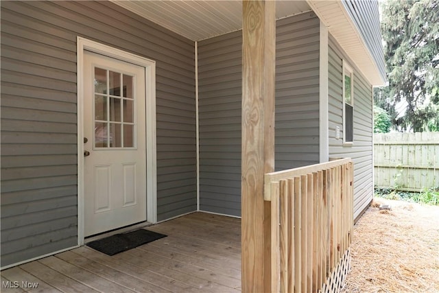 1022 Big Falls Ave, Akron, OH 44310 - entrance to property featuring a deck
