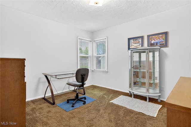 4095 W 161st St, Cleveland, OH 44135 - carpeted office with a textured ceiling and baseboards