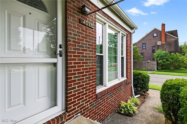 4095 W 161st St, Cleveland, OH 44135 - view of exterior entry featuring brick siding