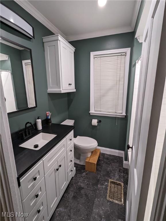 331 Louisiana Ave, Chester, WV 26034 - full bath featuring vanity and crown molding
