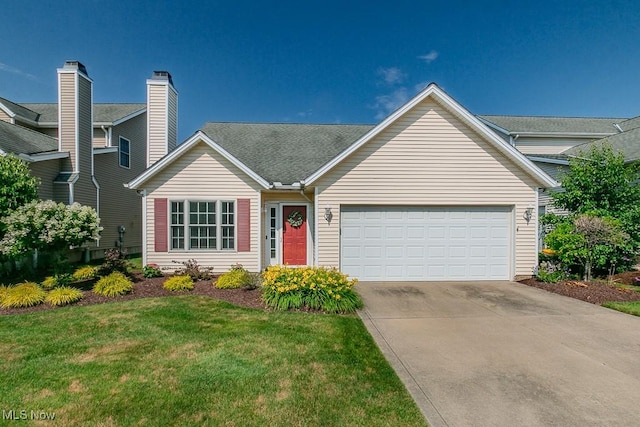 3886 Dugans Lndg, Perry, OH 44081 - traditional-style home featuring an attached garage, concrete driveway, and a front yard