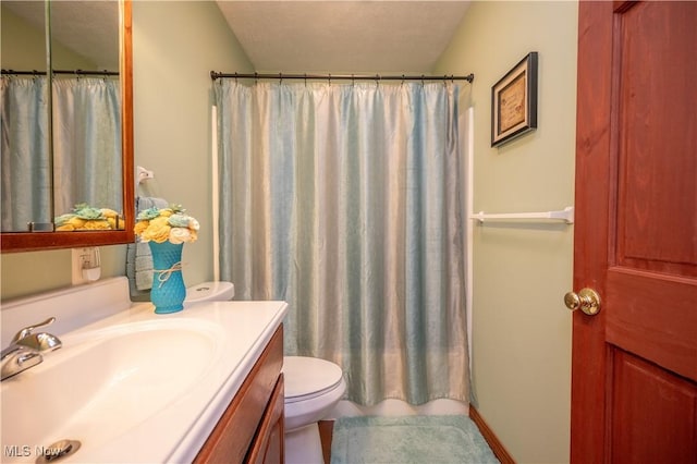 440 Lyons Ave, East Palestine, OH 44413 - full bath featuring vanity, a shower with curtain, and tile patterned flooring