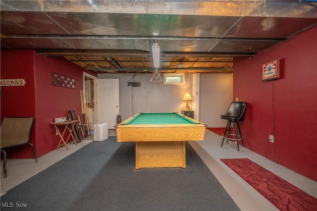 440 Lyons Ave, East Palestine, OH 44413 - game room featuring pool table and carpet