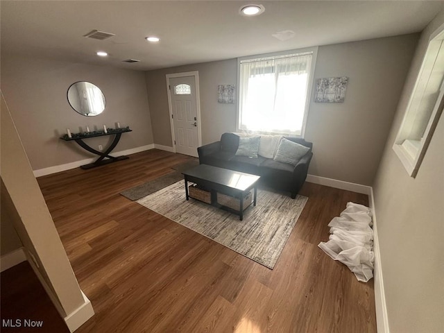 3402 Easton Rd, Norton, OH 44203 - living area featuring recessed lighting and wood finished floors