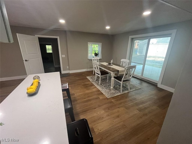 3402 Easton Rd, Norton, OH 44203 - dining room with recessed lighting and dark wood-type flooring