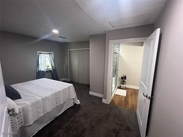 3402 Easton Rd, Norton, OH 44203 - bedroom with a closet and carpet flooring