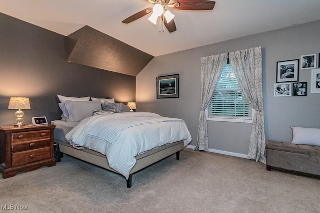 101 Middle Post Pt, Chardon, OH 44024 - carpeted bedroom with ceiling fan and vaulted ceiling