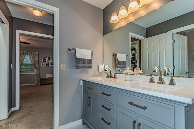 101 Middle Post Pt, Chardon, OH 44024 - bathroom featuring double vanity and baseboards