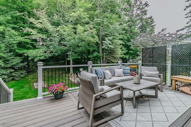 101 Middle Post Pt, Chardon, OH 44024 - wooden terrace featuring an outdoor hangout area