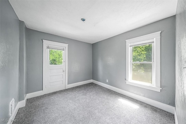 9907 Kempton Ave, Cleveland, OH 44108 - unfurnished room with carpet floors and a textured ceiling