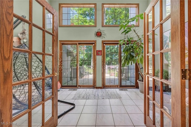 6869 Cliffside Dr, Vermilion, OH 44089 - entryway featuring tile patterned flooring and french doors