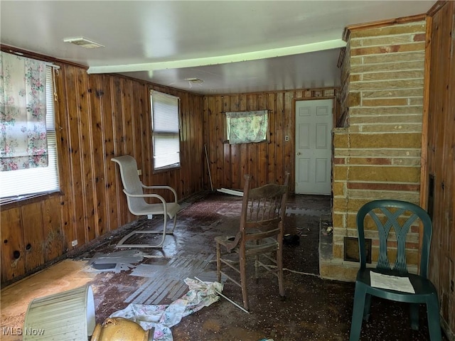 4562 Erie Ave NW, Canal Fulton, OH 44614 - living area featuring wood walls