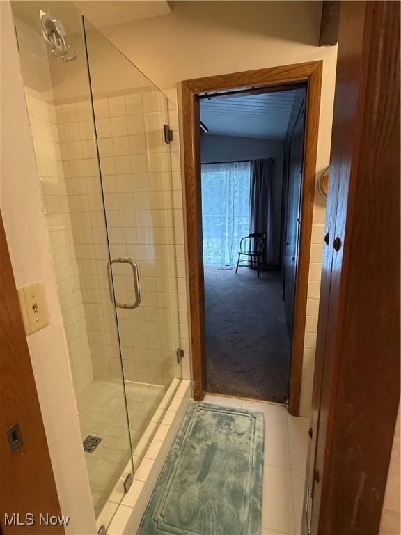 126 Stony Creek Dr, Millersburg, OH 44654 - full bathroom featuring a stall shower and tile patterned floors