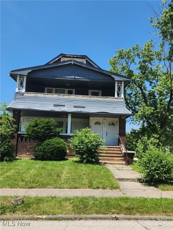 12813 Gay Ave, Cleveland, OH 44105 - view of front of house featuring a balcony