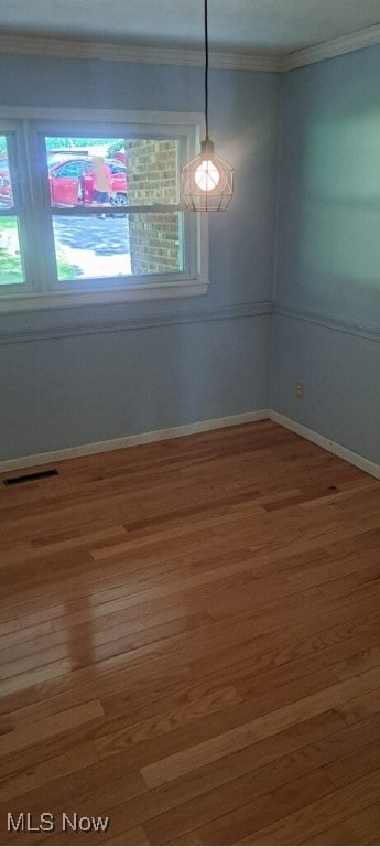 109 Hillview Dr, Charleston, WV 25314 - unfurnished room with wood finished floors and crown molding