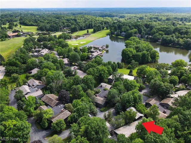 680-7 Windward Dr, Aurora, OH 44202 - aerial view of residential area with a nearby body of water and a local golf course
