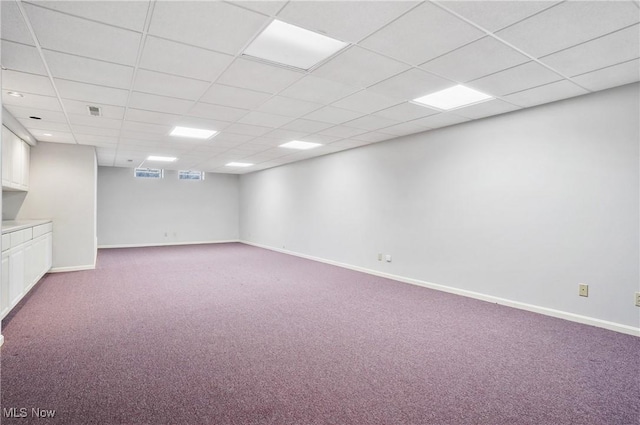 3773 N Shore Dr, Akron, OH 44333 - empty room with carpet floors and a paneled ceiling