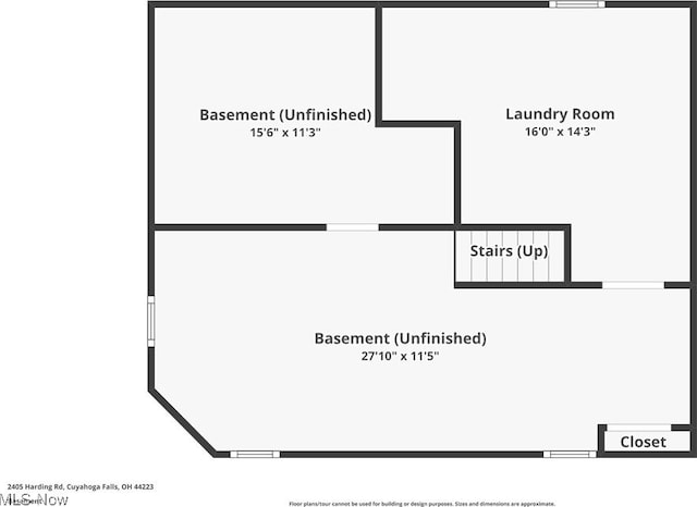2405 Harding Rd, Cuyahoga Falls, OH 44223 - view of floor plan / room layout