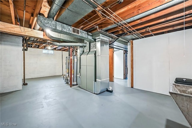 16-18 E Linwood Ave, Akron, OH 44301 - basement featuring water heater and heating unit