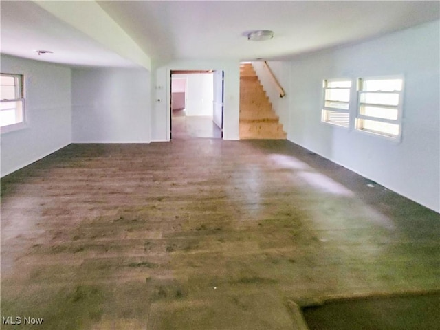56612 Mcgee Rd, Shadyside, OH 43947 - bonus room featuring stairs and wood finished floors