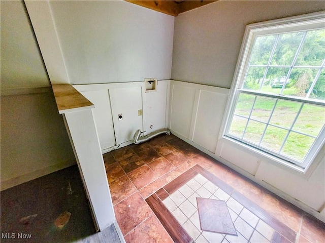 56612 Mcgee Rd, Shadyside, OH 43947 - empty room featuring tile patterned floors and a decorative wall